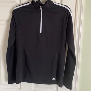 Adidas golf three stripe quarter zip